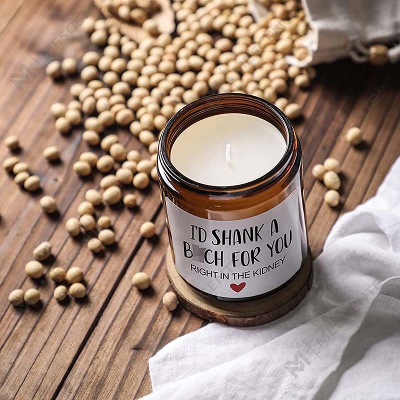 M&Scent 100% ceară naturală lumânare parfumată de Crăciun pentru set de cadou acasă, lumânare parfumată în borcan de sticlă cu capac metalic