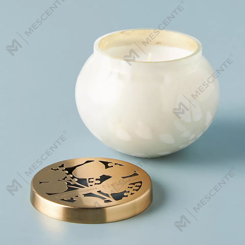 M&scent, cu etichetă privată, decorațiuni personalizate pentru casă, borcane de lumânări din sticlă de lux, lumânări parfumate cu ceară de soia, cu capac