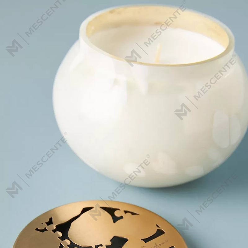 M&scent, cu etichetă privată, decorațiuni personalizate pentru casă, borcane de lumânări din sticlă de lux, lumânări parfumate cu ceară de soia, cu capac