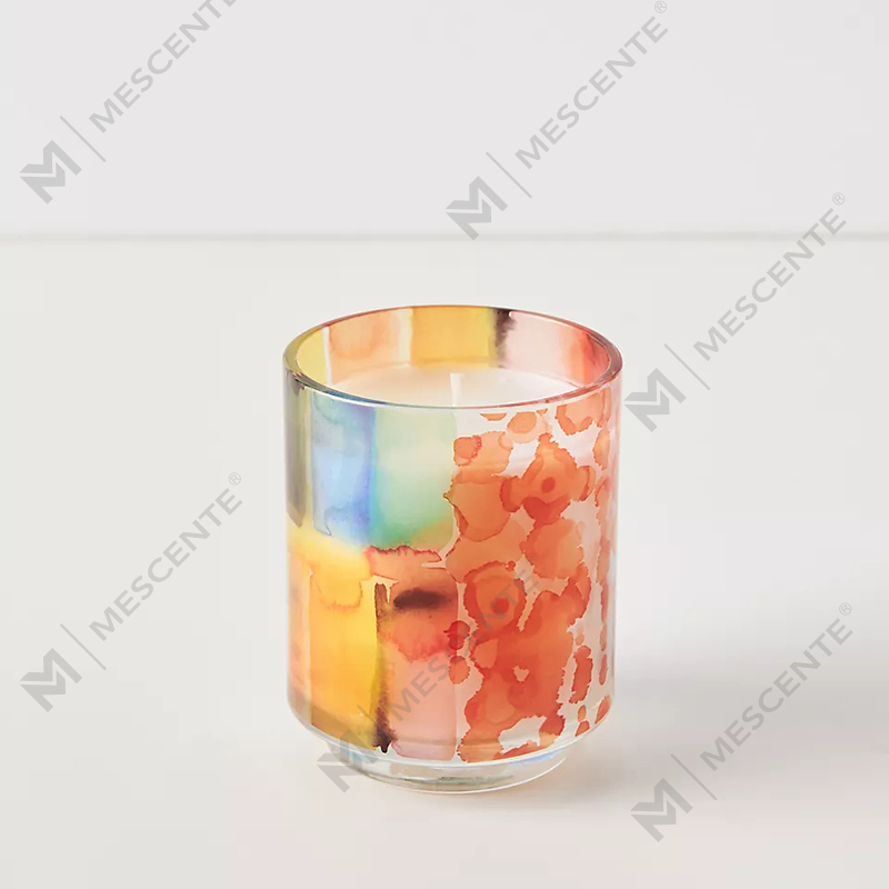 M&Scent Decorație de lux personalizată cu etichetă privată 3 fitil A Sunday Painter Lumânări parfumate din ceară de soia cu cristale de sticlă