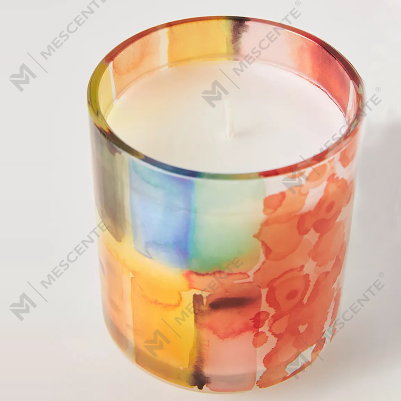 M&Scent Decorație de lux personalizată cu etichetă privată 3 fitil A Sunday Painter Lumânări parfumate din ceară de soia cu cristale de sticlă