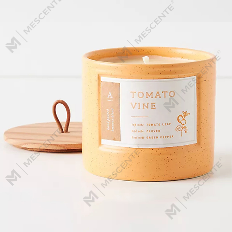 Borcane din ceramică colorate cu etichetă privată M&Scent Lumânări elegante cu ceară de soia