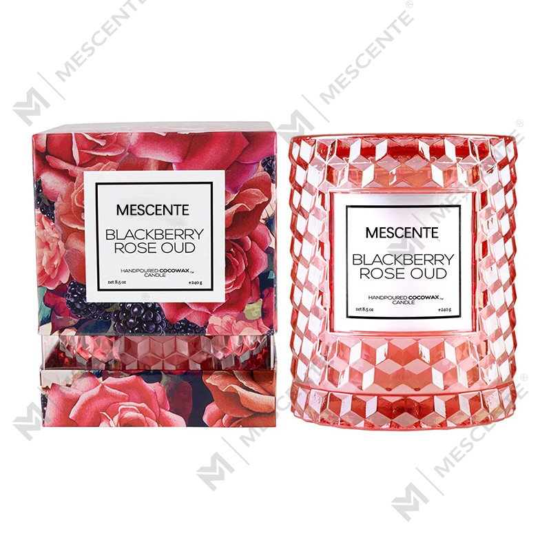 M&Scent Decoratiuni Personalizate de Craciun Lumanare Icon Oud Trandafir Mure