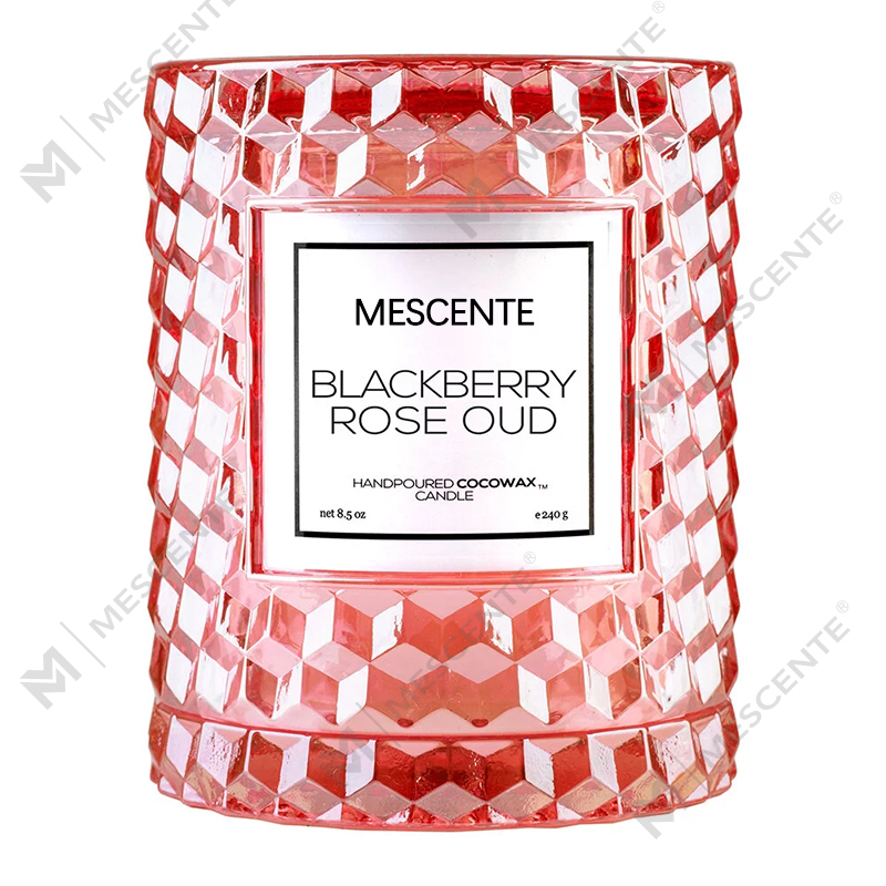 M&Scent Decoratiuni Personalizate de Craciun Lumanare Icon Oud Trandafir Mure