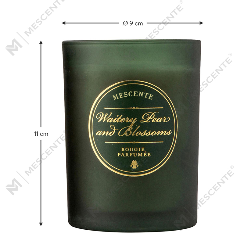 Lumanari parfumate cu logo personalizat alb de Craciun de lux M&Scent