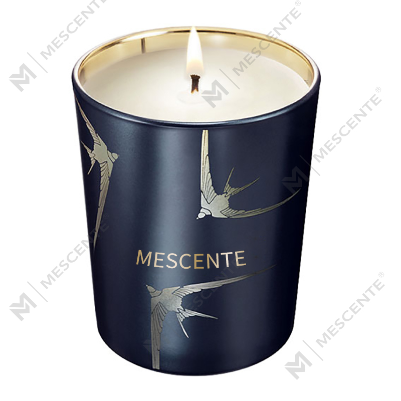 Suport din Sticlă de Lux M&Scent Handmade Lumânare Parfumată Vanilie Cu Cristale