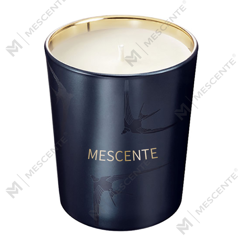 Suport din Sticlă de Lux M&Scent Handmade Lumânare Parfumată Vanilie Cu Cristale