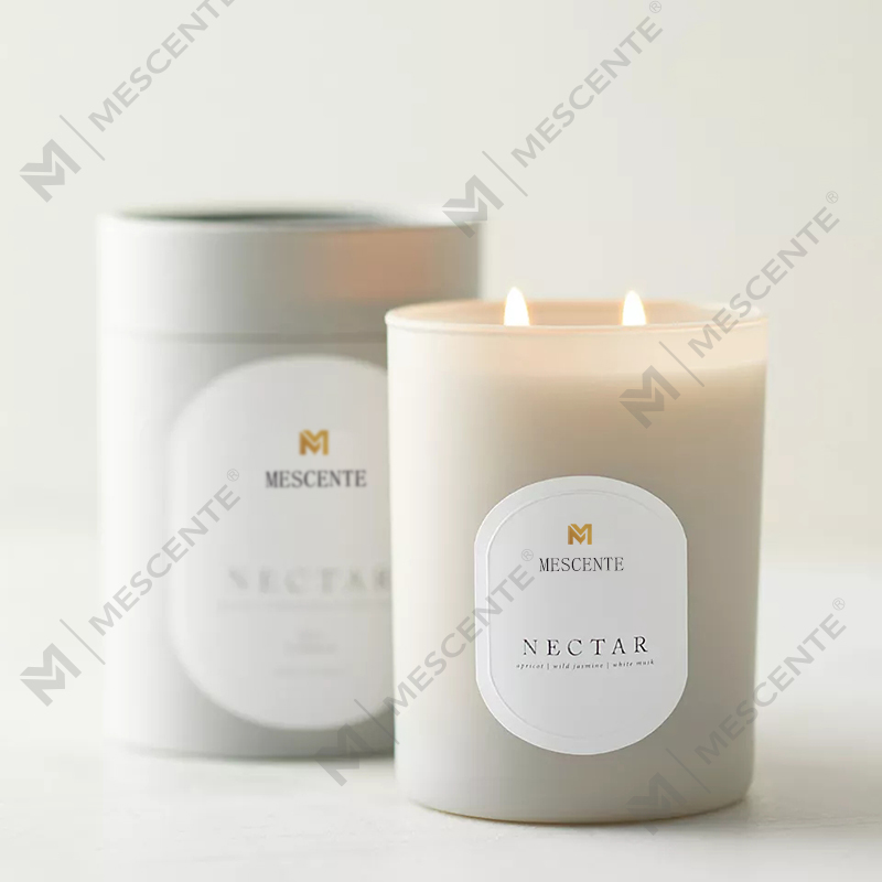 M&Scent Logo personalizat Meditație Pietre non-toxice Ierburi turnate manual Lumânări cu cristal de ceară de soia parfumată naturală