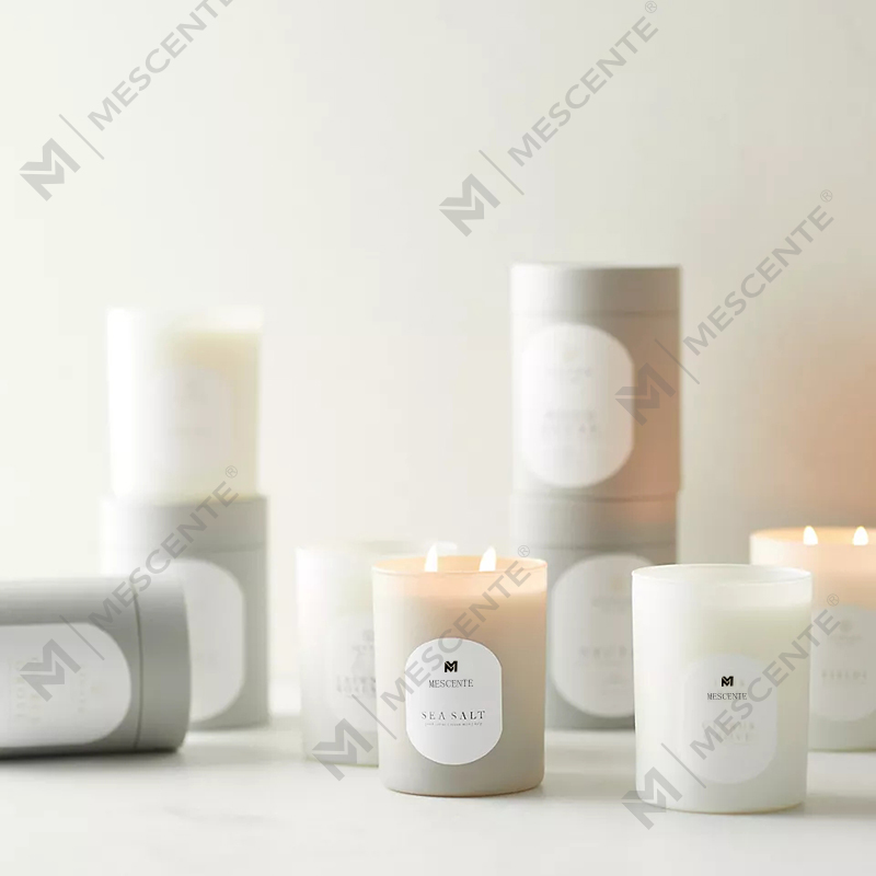 M&Scent Logo personalizat Meditație Pietre non-toxice Ierburi turnate manual Lumânări cu cristal de ceară de soia parfumată naturală