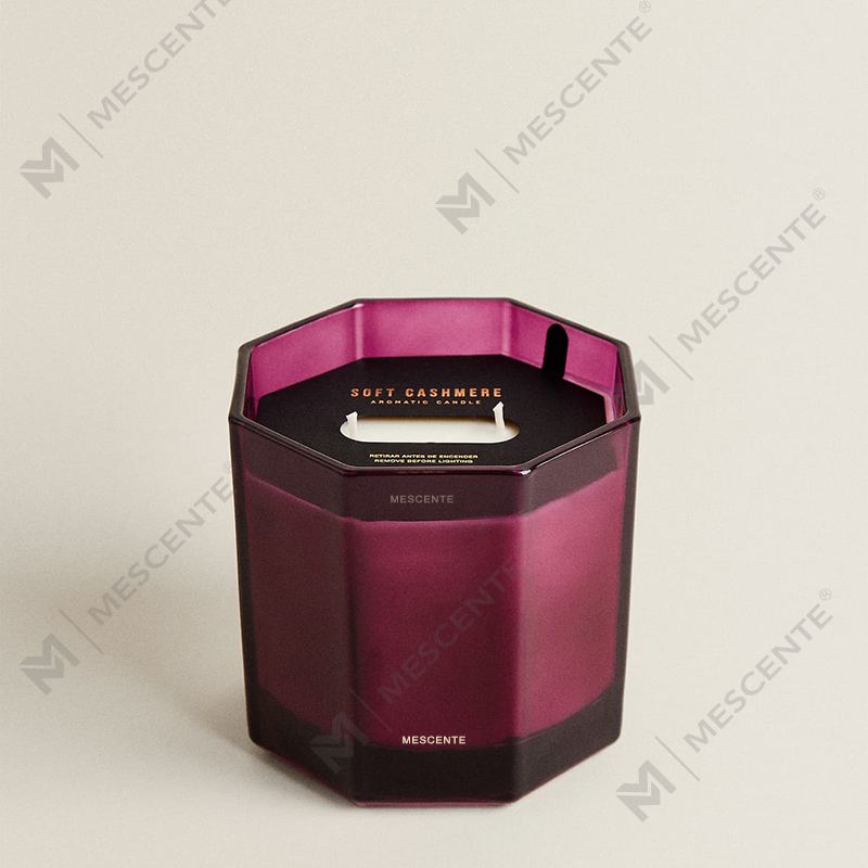 M&Scent Lumânări parfumate de lux de Crăciun Lumânări de ceară de soia aromoterapie în cutie cadou borcan de sticlă neagră