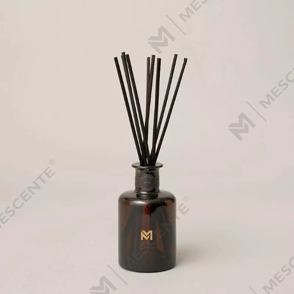 M&Scent difuzor de sticlă neagră de lux de 500 ml cu ridicata M&Scent Difuzor de trestie cu parfum de trestie cu cutie cadou