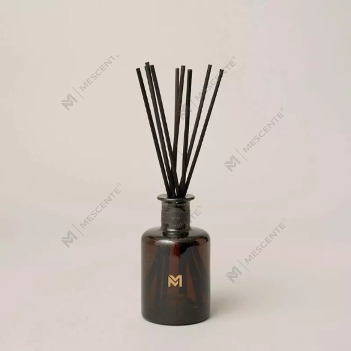 M&Scent difuzor de sticlă neagră de lux de 500 ml cu ridicata M&Scent Difuzor de trestie cu parfum de trestie cu cutie cadou