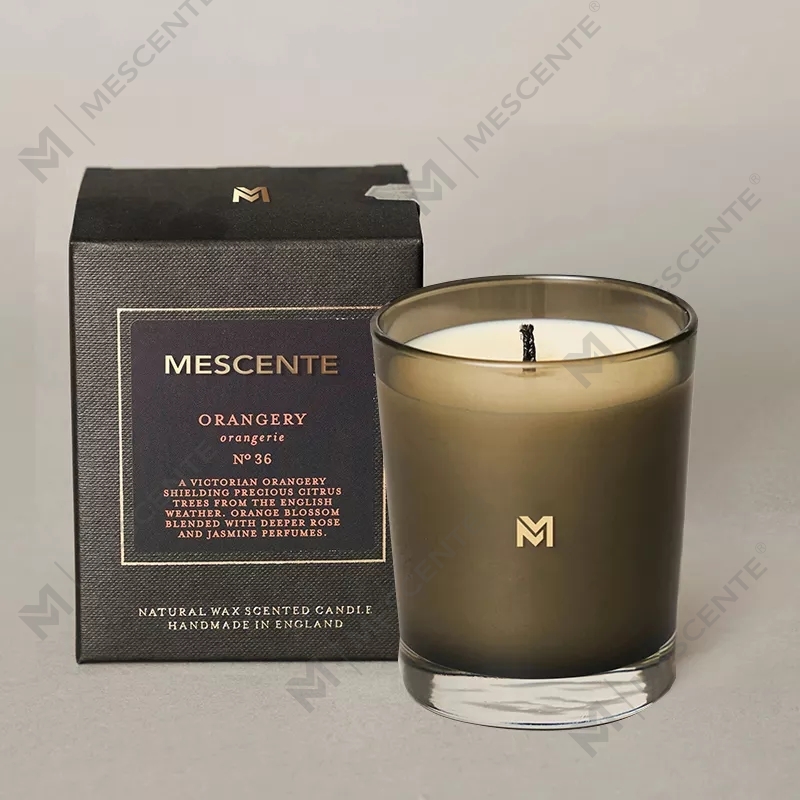 M&Scent, vânzare cu ridicata, noi de lux personalizate, borcane de cristal de Crăciun, lumânare parfumată de soia cu capac